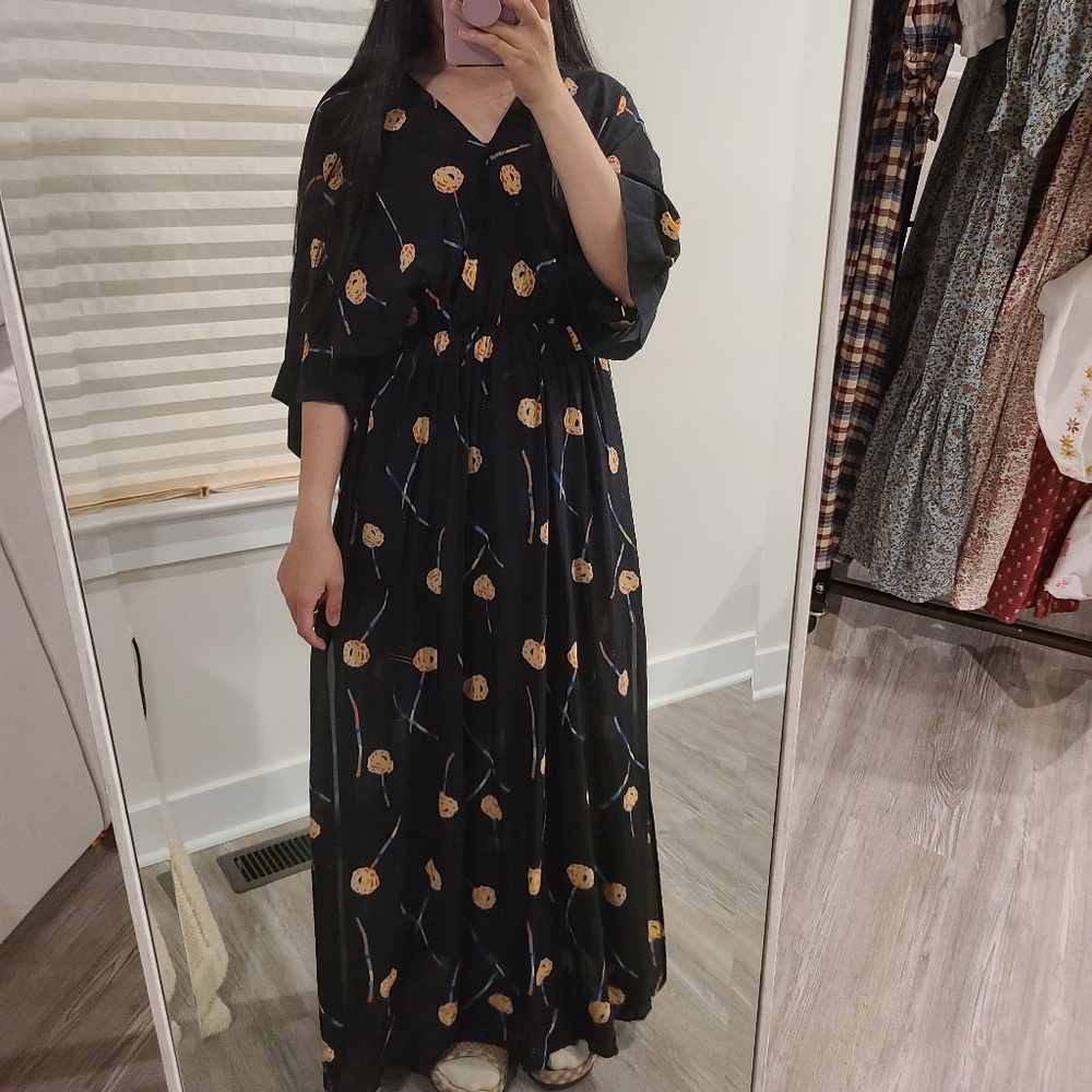 & other stories silk crafting dress